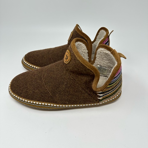 Ariat Women's Wool Blend booties Slippers Fleece Lined Sz 7.5-8 M - Picture 2 of 16